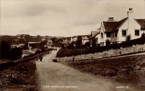 Ak St Mawes Cornwall, Neue Straße
