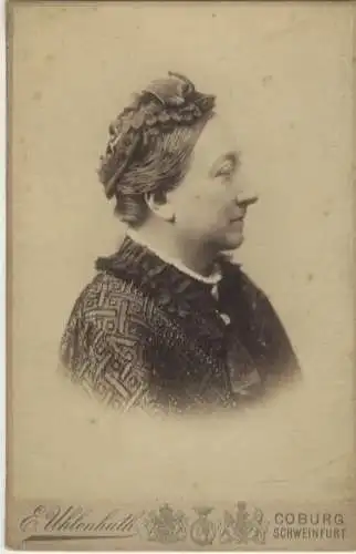 Cabinet Foto Herzogin Alexandrine von Sachsen-Coburg-Gotha