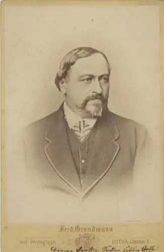 Cabinet Foto Herzog Ernst von Sachsen-Coburg-Gotha