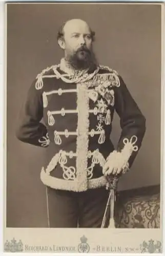 Cabinet Foto Prinz Friedrich Carl von Preußen
