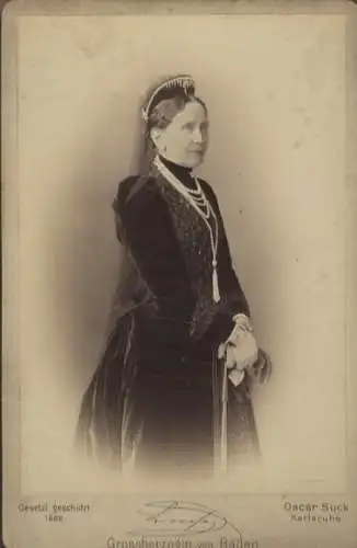 Cabinet Foto Großherzogin Luise von Baden