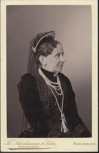 Cabinet Foto Großherzogin Luise von Baden