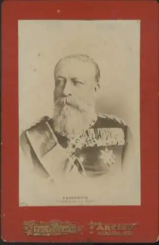 Cabinet Foto Großherzog Friedrich von Baden