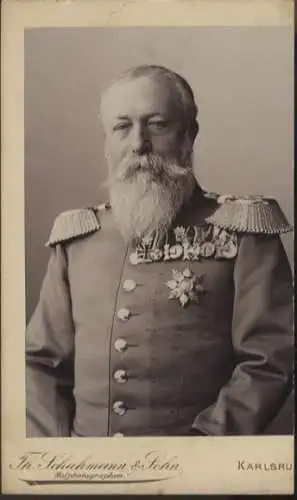 Cabinet Foto Großherzog Friedrich I. von Baden