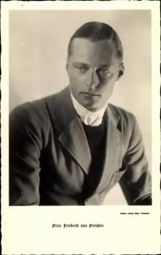Ak Prinz Friedrich von Preußen, Portrait