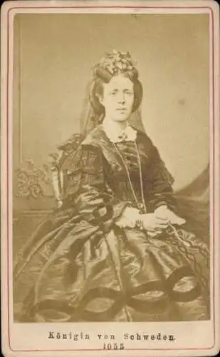 CdV Königin Luise von Schweden, Portrait