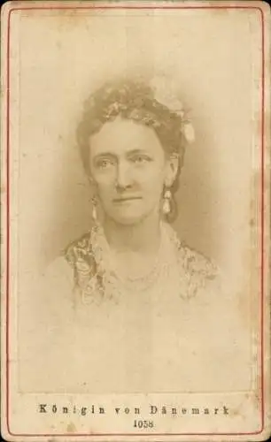 CdV Louise von Hessen, Königin von Dänemark, Portrait