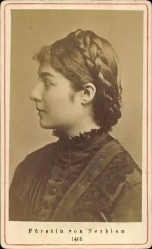 CdV Fürstin  von Serbien, Natalia Cheșco, Portrait