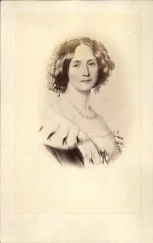 CdV Augusta von Sachsen-Weimar-Eisenach, 1. dt Kaiserin, Portrait