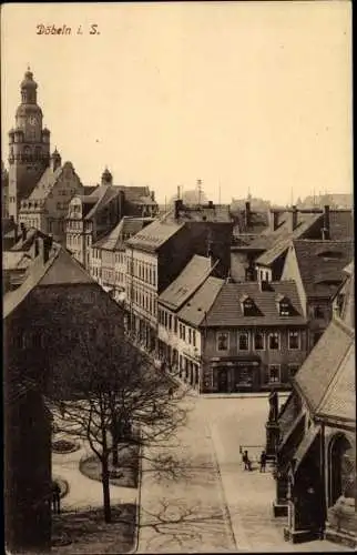 Ak Döbeln Sachsen, Stadtbild, Teilansicht