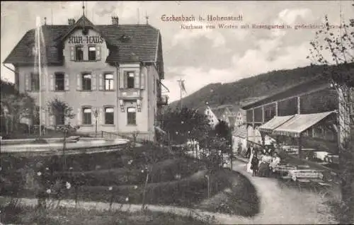 Ak Eschenbach Pommelsbrunn in Mittelfranken, Kurhaus, Rosengarten