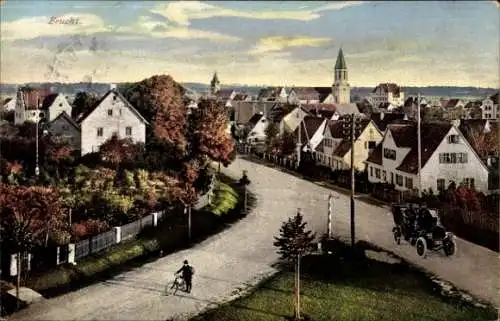 Ak Feucht in Mittelfranken, Totalansicht, Auto