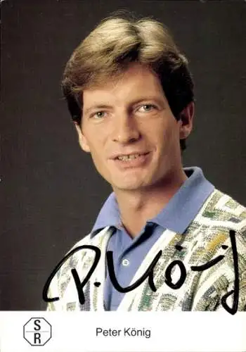 Ak Schauspieler Peter König, Portrait, Autogramm