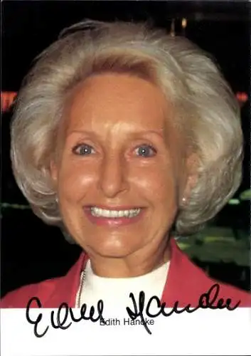 Ak Schauspielerin Edith Hancke, Portrait, Autogramm