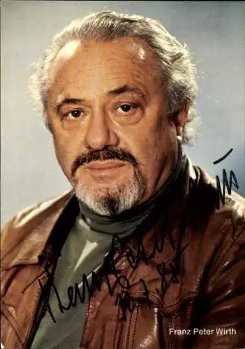 Ak Schauspieler Peter Wirth, Portrait, Autogramm
