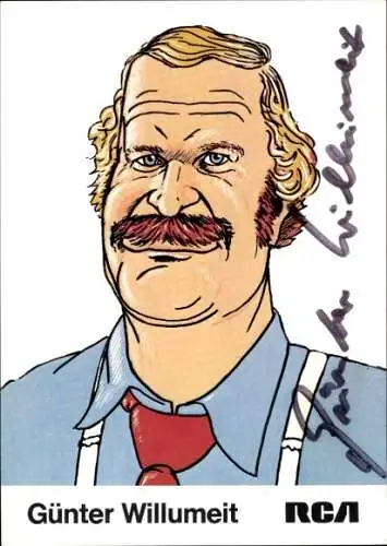 Ak Schauspieler und Sänger Günter Willumeit, Portrait, Autogramm