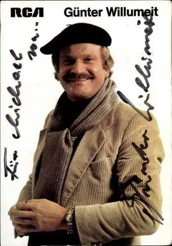 Ak Schauspieler und Sänger Günter Willumeit, Portrait, Autogramm