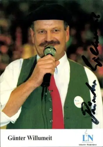 Ak Schauspieler und Sänger Günter Willumeit, Portrait, Autogramm