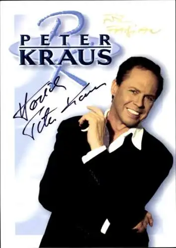 Ak Schauspieler und Sänger Peter Kraus, Portrait, Autogramm