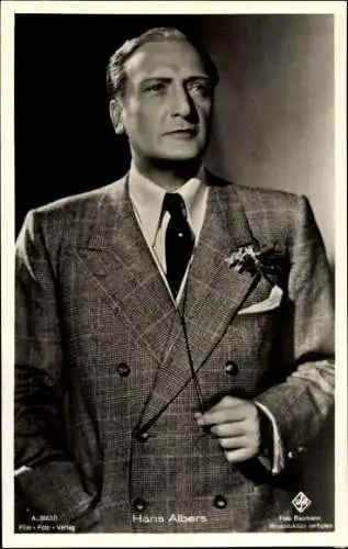 Ak Schauspieler Hans Albers, Portrait