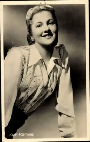 Ak Schauspielerin Joan Fontaine, Portrait