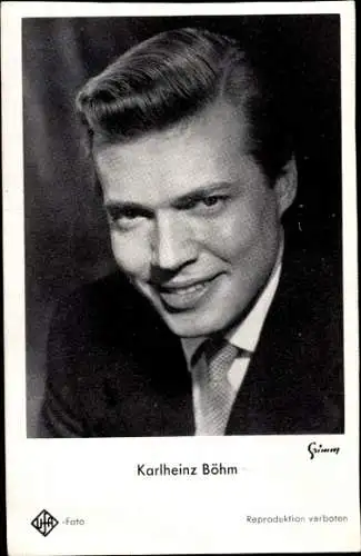 Ak Schauspieler Karlheinz Böhm, Portrait