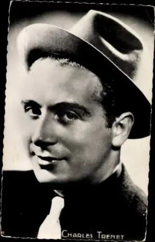 Ak Schauspieler Charles Trenet, Portrait, Hut, EPI 21