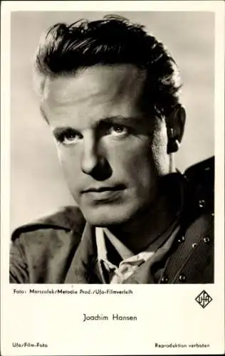 Ak Schauspieler Joachim Hansen, Portrait, Film Madeleine und der Legionär