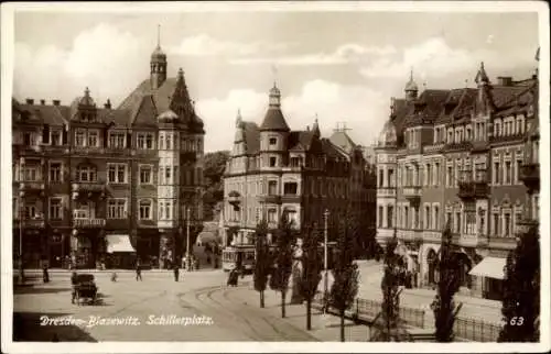 Ak Dresden Blasewitz, Schillerplatz