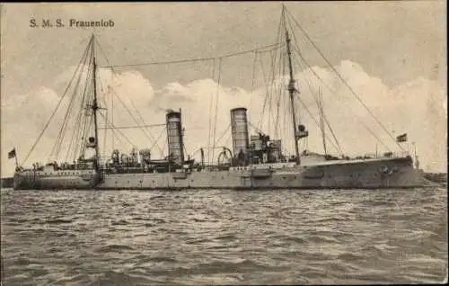 Ak Deutsches Kriegsschiff, SMS Frauenlob, Kaiserliche Marine, GLK