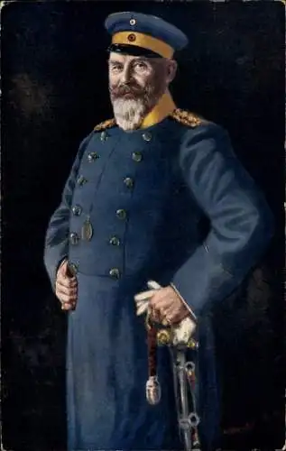 Künstler Ak v. Rimanoczy, H., König Wilhelm II. von Württemberg, Portrait in Uniform, Monokel