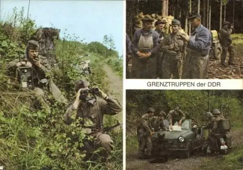 Ak Grenztruppen der DDR, NVA, Trabant, Grenzsoldaten