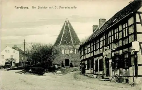 Ak Havelberg in Sachsen Anhalt, Steintor, Sankt-Annenkapelle