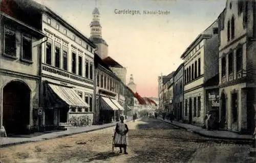 Ak Gardelegen in der Altmark, Nikolai-Straße