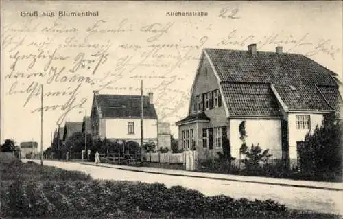 Ak Blumenthal (Hannover) Hansestadt Bremen, Kirchenstraße