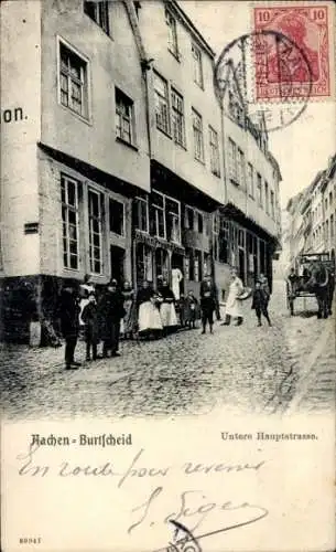 Ak Burtscheid Aachen Nordrhein Westfalen, Untere Hauptstraße