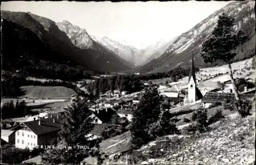 Ak Trins in Tirol, Panorama, Kirche