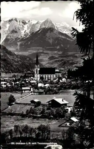 Ak Sankt Johann in Tirol, Panorama, Tennengebirge
