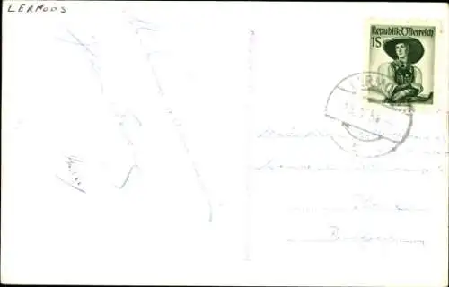 Ak Lermoos in Tirol, Kirche, Schneeansicht