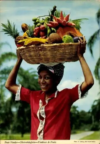 Ak Afrika, Afrikanerin, Obstverkäuferin
