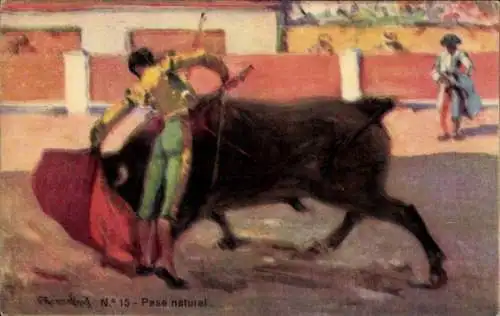 Künstler Ak Bullfight, Natural Pass