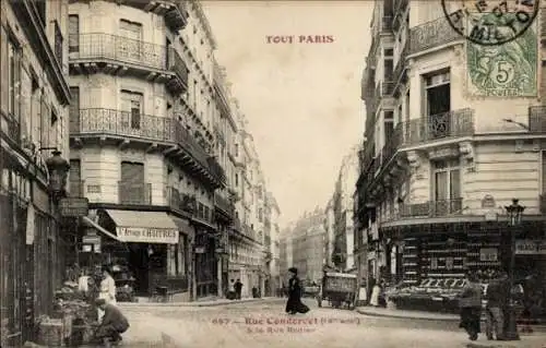 Ak Paris IX, Rue Condorcet, Rue Rodier