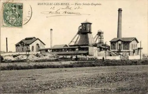 Ak Montceau les Mines Saône et Loire, Puits Sainte Eugenie