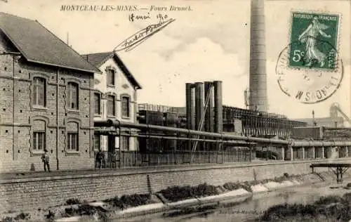 Ak Montceau les Mines Saône et Loire, Fours Brunck