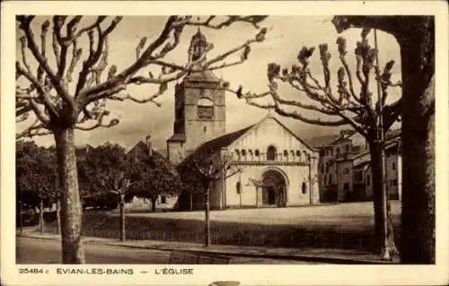 Ak Évian les Bains Haute Savoie, Kirche
