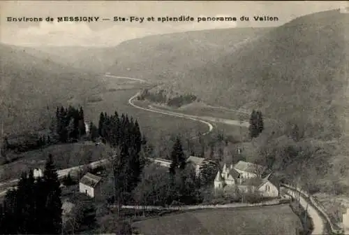 Ak Sainte Foy Côte-d’Or, Gesamtansicht, Panorama du Vallon