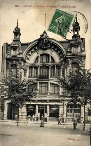 Ak Lille Nord, Place Conde, Maison du Peuple