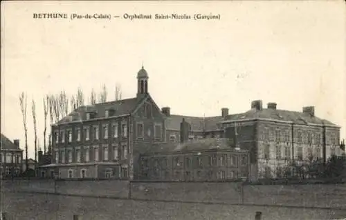 Ak Béthune Pas de Calais, Orphelinat Saint Nicolas