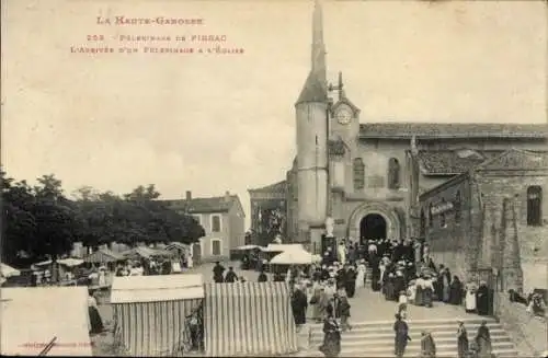 Ak Pibrac Haute Garonne, Pelerinage de Pibrac, Kirche