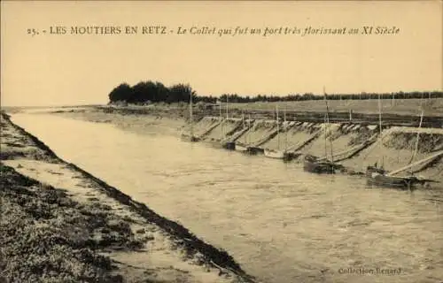 Ak Les Moutiers en Retz Loire Atlantique, Le Collet qui fut un port tres florissant au XI siecle